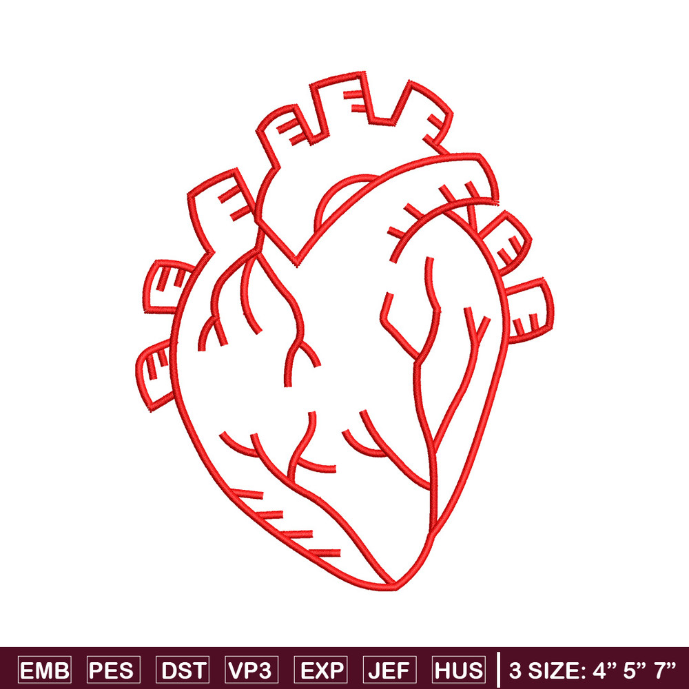 Heart real life embroidery design, Heart embroidery, Embroidery file, Embroidery shirt, Emb design, Digital download.jpg