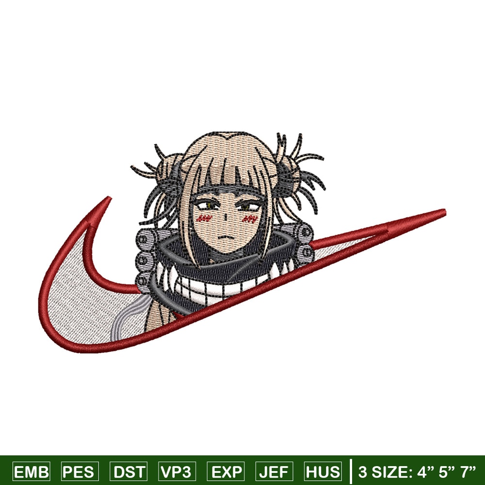 Himiko toga swoosh embroidery design, Mha embroidery, Nike design, Embroidery shirt, Embroidery file, Digital download.jpg