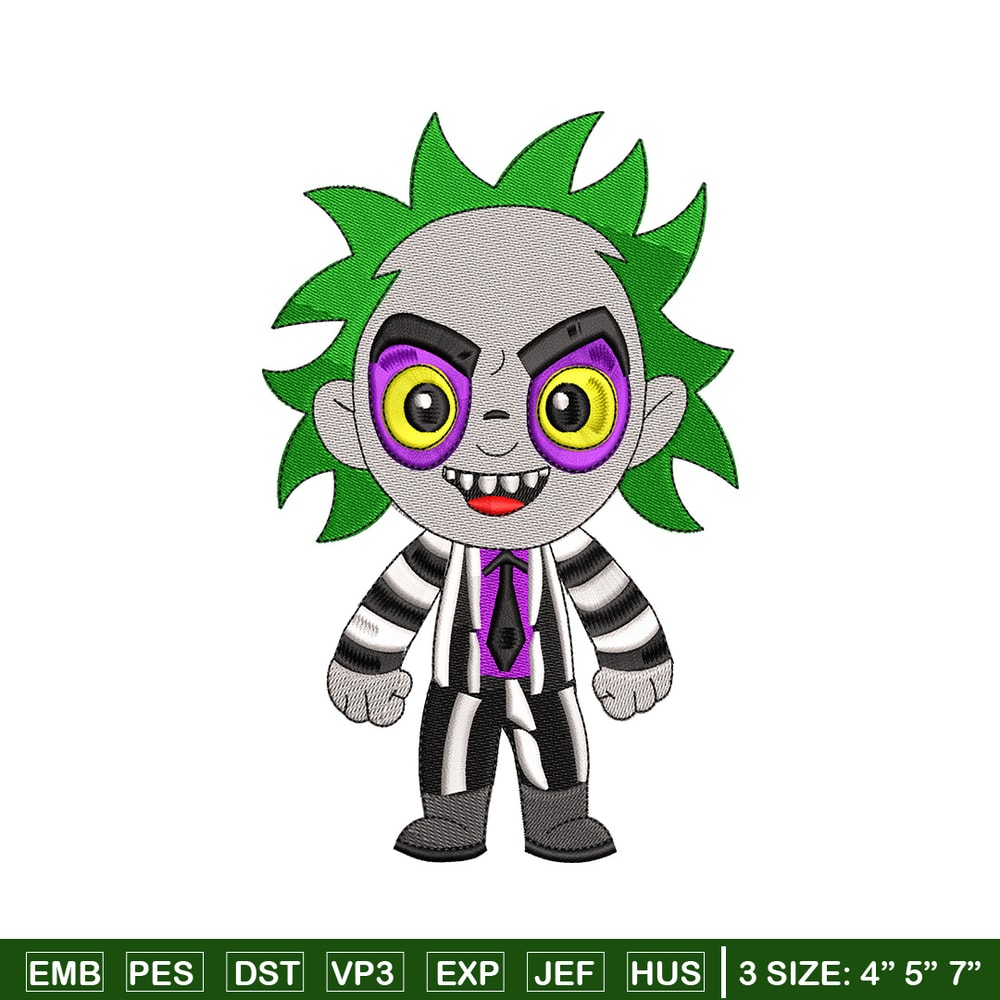 Horror chibi embroidery design, Horror embroidery, Embroidery file,Embroidery shirt, Emb design, Digital download.jpg