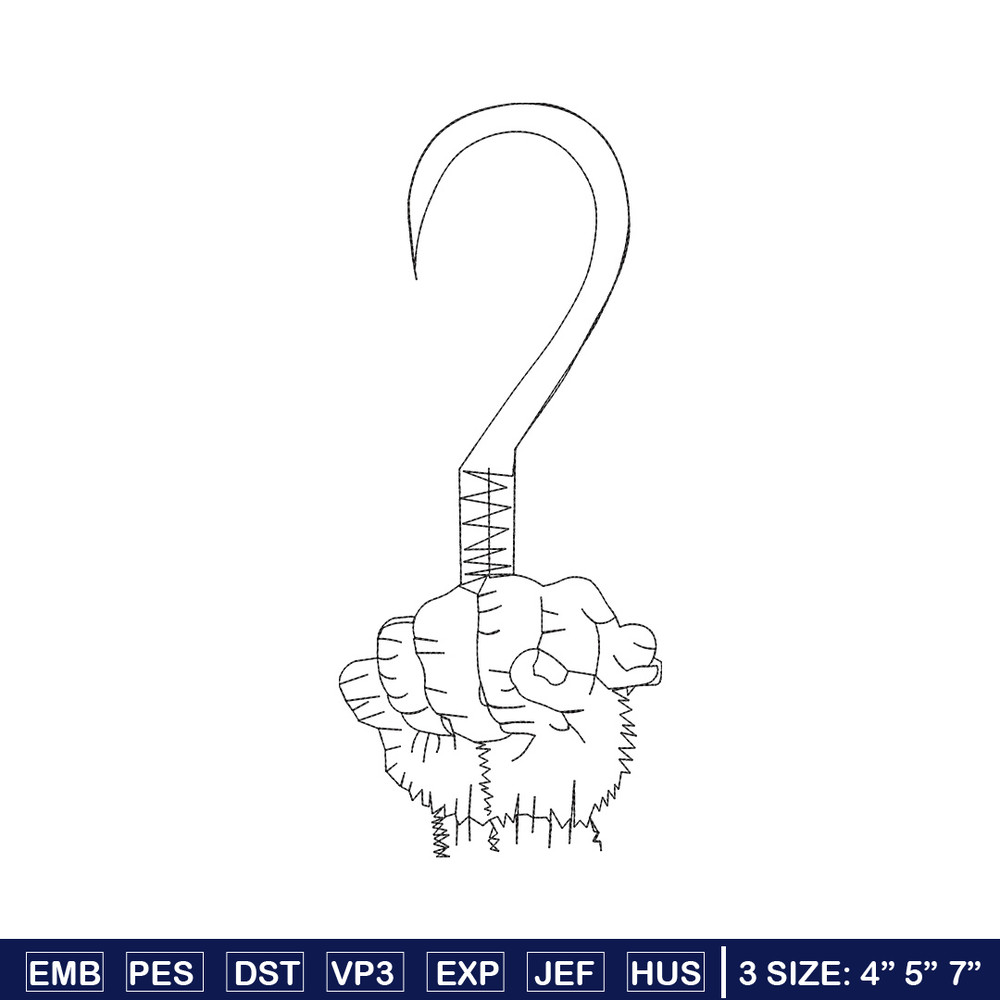 Hook design embroidery design, Hook embroidery, Embroidery file, Embroidery shirt, Emb design, Digital download.jpg