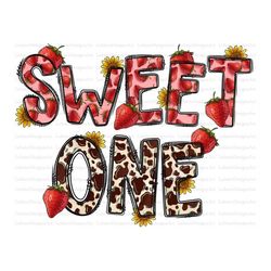 sweet one png file, hello summer, summer design, strawberry png, beach png, summer vibes, leopard,digital download, subl