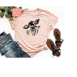 cow shirt, funny cow t-shirt, cute animal shirt, farming t-shirt, cow lover gift, farm girl gift, farmers mom tee, count