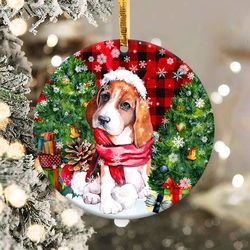 Christmas Beagle Dogs Ornament