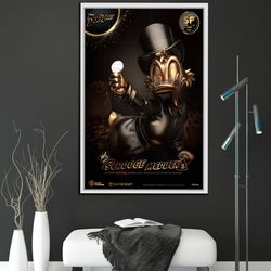 scrooge mcduck limited edition printable art, contemporary wall art, office wall art, modern digital art, inspiring wall