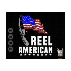 reel american svg, reel cool papa svg, reel cool dad svg, america flag svg, fishing man svg, fishing dad svg, men's fish