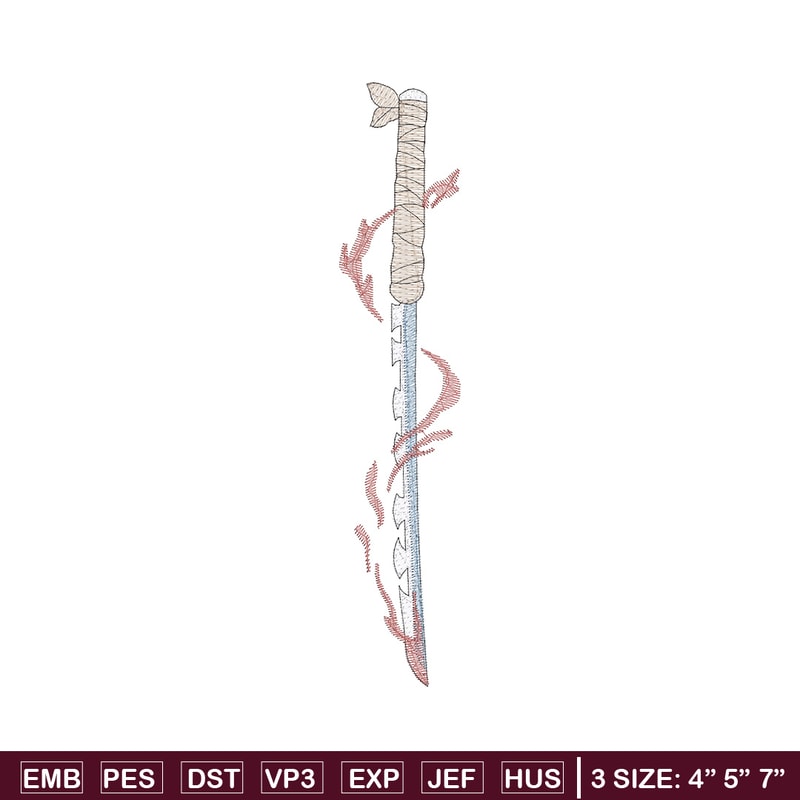 Inosuke sword embroidery design, Inosuke embroidery, Anime design, Embroidery shirt, Embroidery file,Digital download.jpg