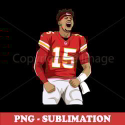 patrick mahomes sublimation file - high-quality png download - perfect for sports merchandise