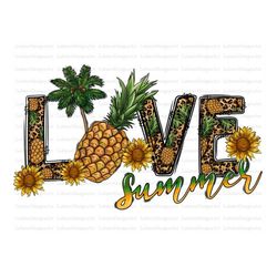 summer love pineapple sublimation design png, pineapple png, summer png, love png, summer love files for cricut, summer