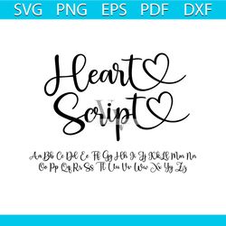 heart script font, script font, font with hearts, font with tails, heart font, wedding font, cursive font, font for cric