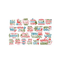 winter svg bundle, christmas svg, christmas quote svg, funny quotes svg, santa svg, snowman svg, winter svg, holiday svg