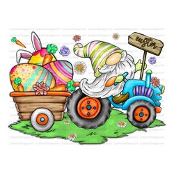easter tractor png, rabbit png, easter life, easter gnome png, sublimation design, tractor png,easter day gnome,easter d