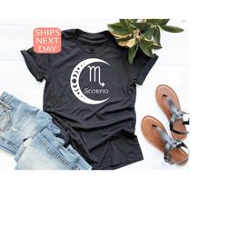 scorpio zodiac shirt, october birthday t shirt, scorpio birthday gift, november birthday gift, scorpio women gift, scorp