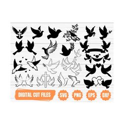 doves svg | pigeon svg | peace svg | love birds svg | weeding dove svg | dove silhouette | peace sign svg | dove clipart