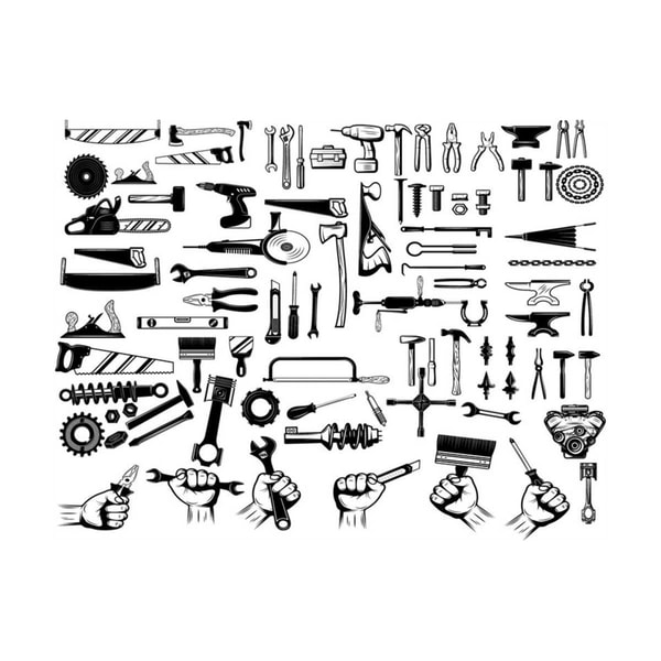 Handyman SVG | Tools SVG Bundle | Mechanic Tools SVG | Wrenc | Inspire ...