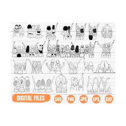 best friends svg bundle | besties svg | friendship day svg | friends forever svg | female friendship svg | bff svg | fri