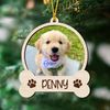 Dog Bone Ornament, Custom Dog Photo Ornament, Custom Pet Photo Ornament, Dog Memorial Ornament, Custom Picture Ornament, Pet Portrait Gifts - 4.jpg
