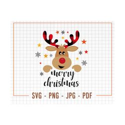 reindeer svg, merry christmas svg, reindeer png, cute reindeer, funny christmas png, svg files for cricut, sublimation d