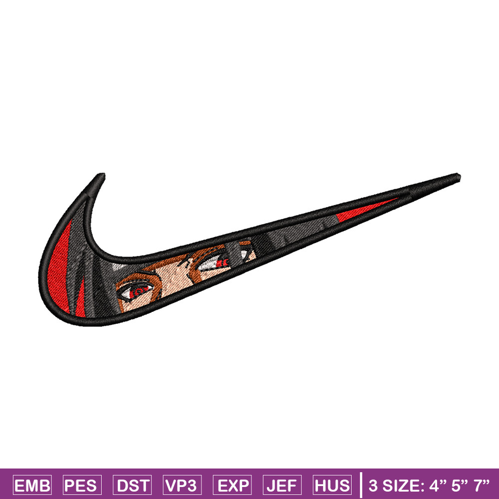 Itachi eyes Nike embroidery design, Naruto embroidery, anime design, embroidery file, anime shirt, Digital download.jpg