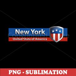 New York Cityscape - USA Flag - Stunning Sublimation Design