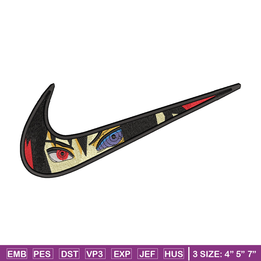 Itachi Uchiha nike embroidery design, Naruto embroidery, Nike design, Logo shirt, anime shirt, digital download.jpg