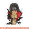 Itachi Uchiha crow embroidery design, Naruto embroidery, embroidery file, anime design, anime shirt, Digital download.jpg