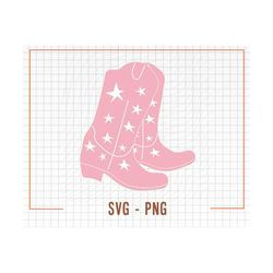 cowboy boot svg, png, cowgirl boot svg, png, space cowgirl bachelorette svg, pink boot svg, pink cowboy boot png
