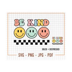 be kind svg, png sublimation, boho png, distressed, boho sublimation, hippie png, retro sublimations, smile svg, smile f