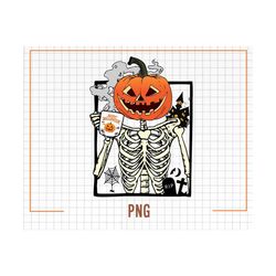 skeleton coffee png, skeleton coffee png, coffee png, halloween png, pumpkin skeleton drinking coffee png, skeleton png,