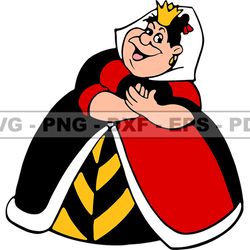 king of hearts svg, queen of hearts png, red queen svg, cartoon customs svg, eps, png, dxf 92