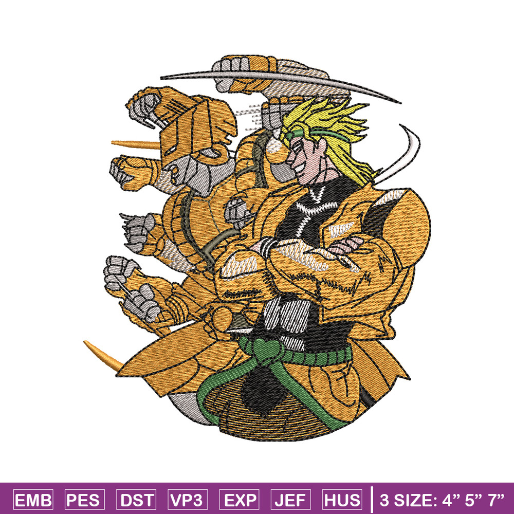 Jojo bizarre embroidery design, Jojo bizarre embroidery, Anime design, Embroidery file, Anime shirt, Instant download..jpg