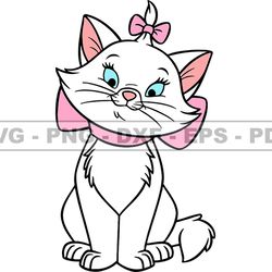 disney cat marie svg, kitten cat marie png, cartoon customs svg, eps, png, dxf 157