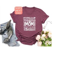 mom heart of the family shirt, mama t shirt, mom t-shirt, mothers day gift, mother day t shirt, gift for mama, gift for