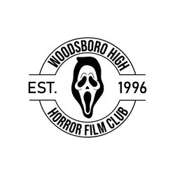 woodsboro horror film club svg, ghost face svg, scream svg, favorite scary movie svg, scream svg, woodsboro svg, horror