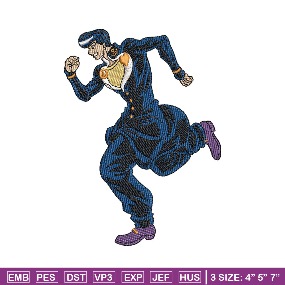 Josuke higashikata embroidery design, anime embroidery, logo design, anime shirt, Embroidery shirt, Instant download.jpg