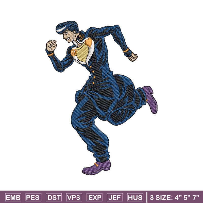Josuke higashikata embroidery design, anime embroidery, logo design, anime shirt, Embroidery shirt, Instant download.jpg