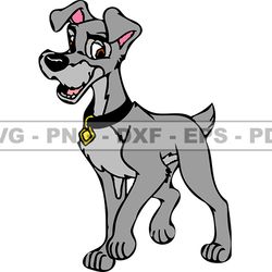 disney lady and the tramp svg, good friend puppy, animals svg, eps, png, dxf 244