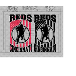 Baseball Teletype Reds Reds Baseball Svg - Inspire Uplift