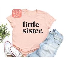 lil sister shirt, little sister t-shirt, sister t shirt, kids tee, toddler tshirt,  lil sis gift, family shirt, little s
