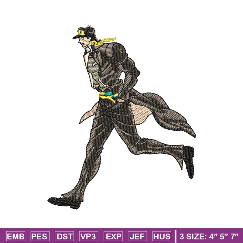 Jotaro kujo embroidery design, Jotaro kujo embroidery, logo design, anime shirt, Embroidery shirt, Instant download.jpg