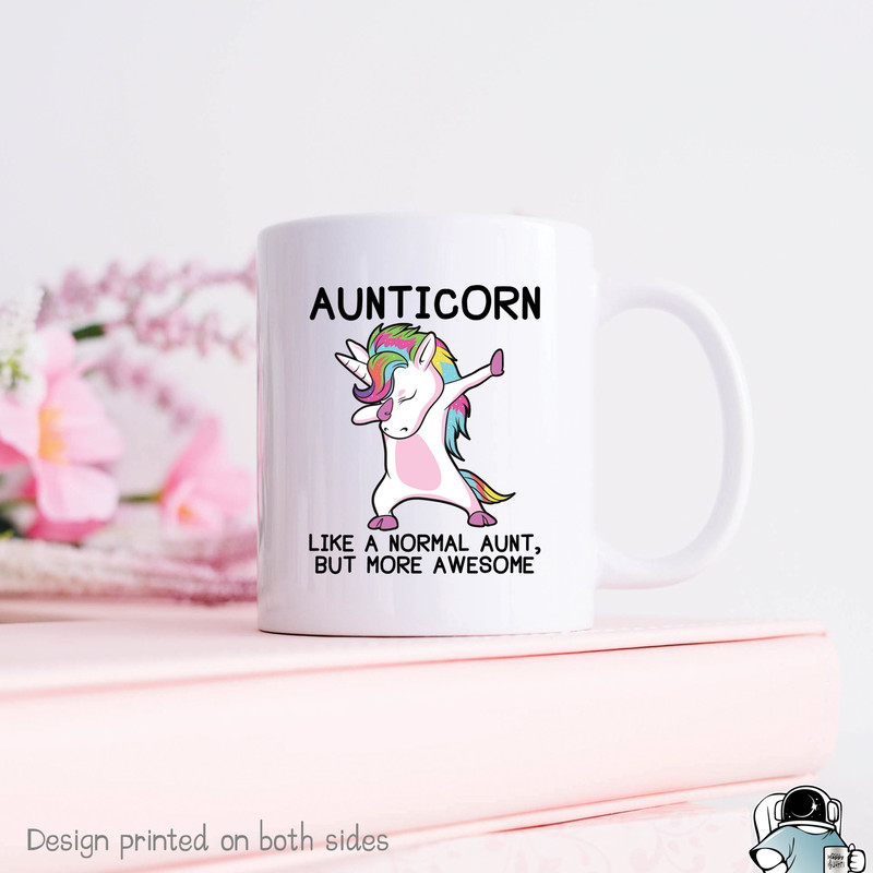Aunticorn Unicorn Aunt Coffee Mug • Funny New Auntie Gift - 1.jpg