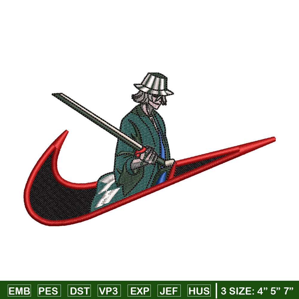 Kisuke swoosh embroidery design, Bleach embroidery, Nike design, Embroidery shirt, Embroidery file, Digital download.jpg