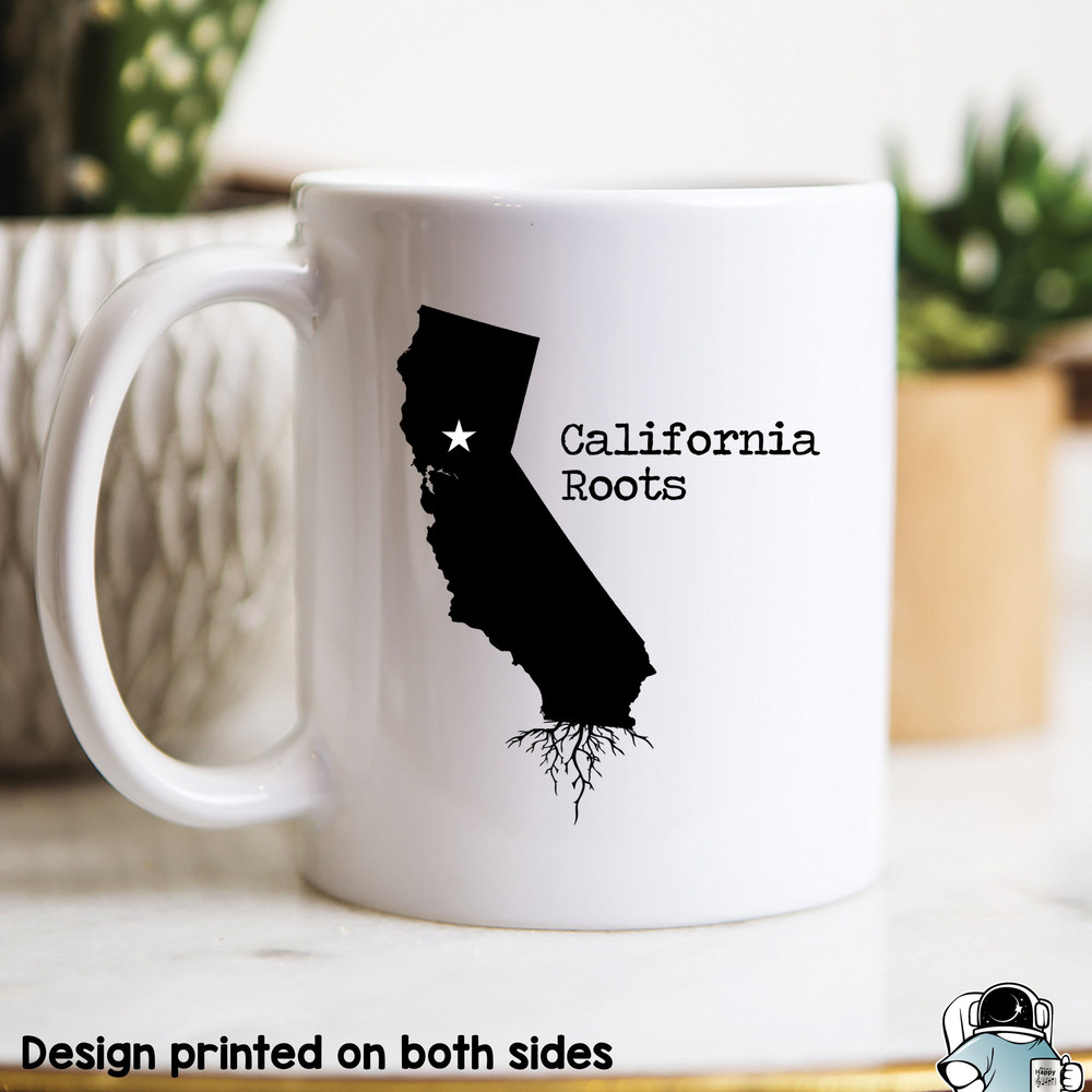 California Roots Coffee Mug • State CA Map Gift - 1.jpg