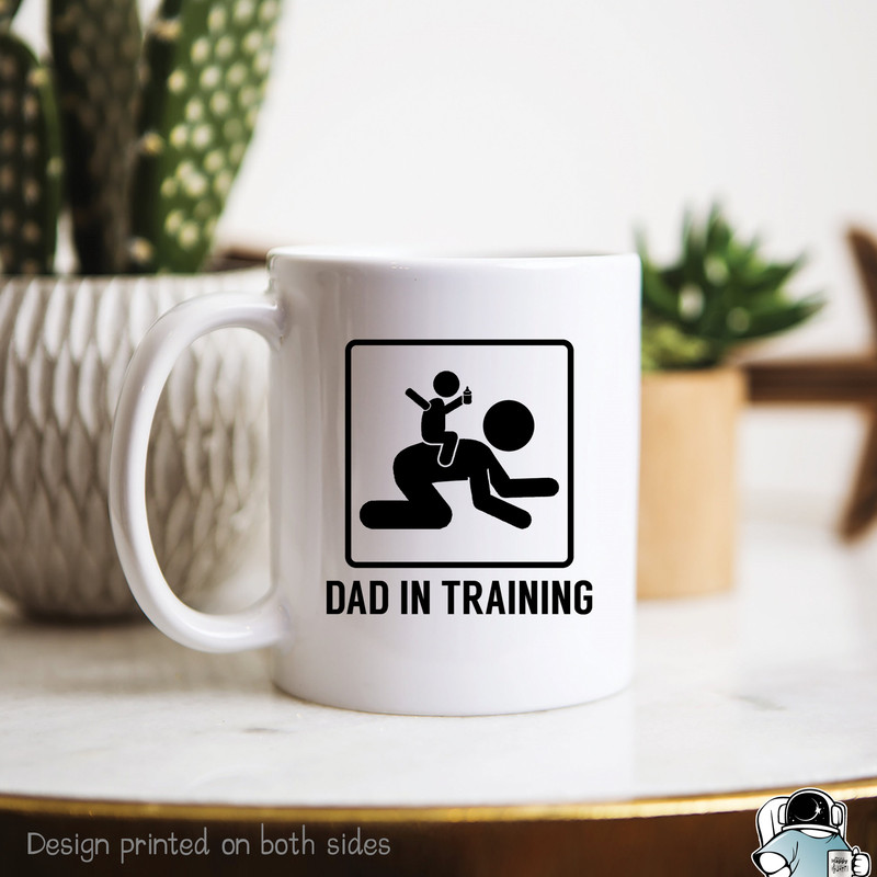 Dad In Training Coffee Mug • Funny Baby Shower New Father's Day or Birthday Gift - 1.jpg