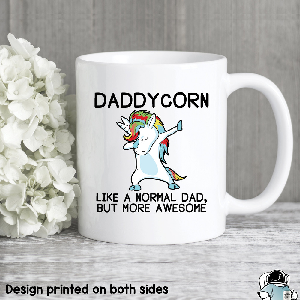 Daddycorn Dad Unicorn Coffee Mug • Funny Father's Day or Birthday Gift for Family - 1.jpg