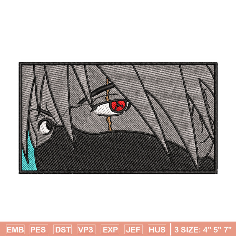 kakashi eyes embroidery design, Naruto embroidery, embroidery file, anime design, anime shirt, Digital download.jpg