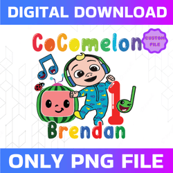 cocomelon personalized name and ages birthday svg, cocomelon brithday png,cocomelon family birthday png, watermelon only