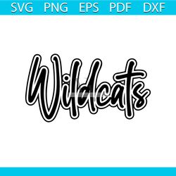 wildcats svg, school sports team shirt svg, school mascot svg, wildcat school svg, wildcat shirt svg, eps, dxf, png, jpg