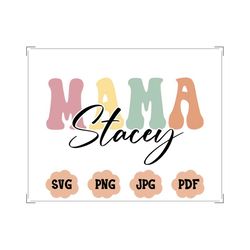 custom mama design svg png, mama svg, custom text svg, mama groovy text, wavy font custom mama name, mama cricut, groovy