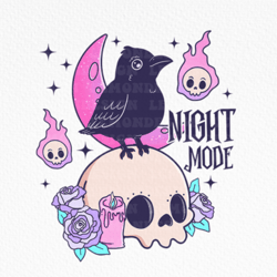 pink halloween night mode sublimation