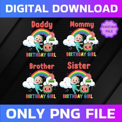 cocomelon personalized ages birthday png, cocomelon brithday rainbow png,cocomelon family birthday png, watermelon only
